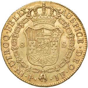 Carlos IV. 1788 - 1808 Kolumbien. 8 Escudos, ... 