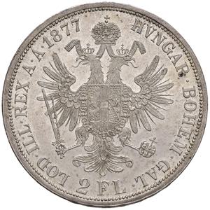 Franz Joseph I. 1848 - 1916 2 Gulden, 1877. ... 