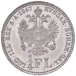 Franz Joseph I. 1848 - 1916 1/4 Gulden, ... 