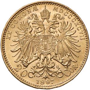 Franz Joseph I. 1848 - 1916 20 Kronen, 1897. ... 