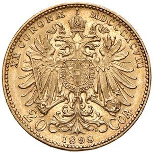 Franz Joseph I. 1848 - 1916 20 Kronen, 1898. ... 