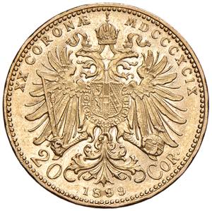 Franz Joseph I. 1848 - 1916 20 Kronen, 1899. ... 