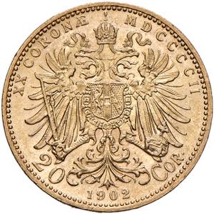 Franz Joseph I. 1848 - 1916 20 Kronen, 1902. ... 