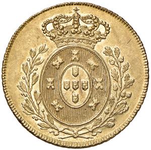 Peter IV. 1826 - 1828 Portugal. 2 Escudos  = ... 