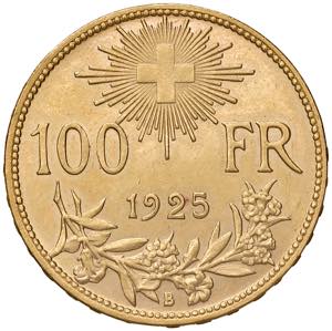 Eidgenossenschaft Schweiz. 100 Franken, 1925 ... 