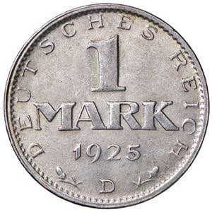 1 Mark, 1925 D  Deutschland, Weimarer ... 