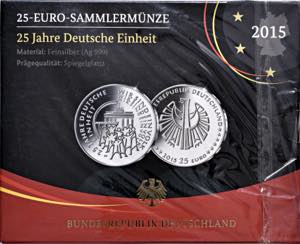 25 Euro, 2015  Deutschland, Republik 1949 - ... 