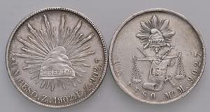 Republik  Mexico. 2x Peso, 1871, 1902. ... 