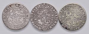 Sigismund III. 1587 - 1632  Polen. 3x 1/4 ... 
