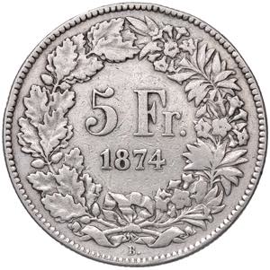 5 Franken, 1874 B  Schweiz, ... 