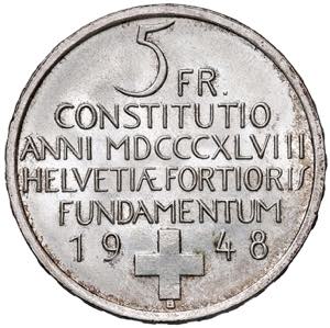 5 Franken, 1948 B  Schweiz, ... 