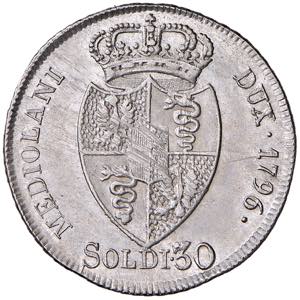 Franz II. 1792 - 1806  30 Soldi, 1796. ... 
