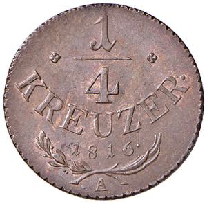 Franz I. 1806 - 1835  1/4 Kreuzer, 1816 A. ... 