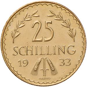 25 Schilling, 1933  1. Republik 1918 - 1933 ... 