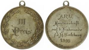 Silbermedaille, 1895  Erzbistum Salzburg. an ... 