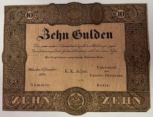 10 Gulden - fl., 08.12.1834  Österreich. ... 