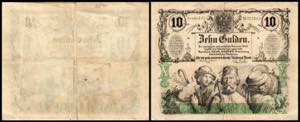 10 Gulden - fl., 15.01.1863  Österreich. ... 