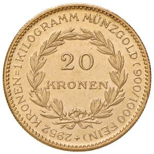 1. Republik 1921 - 1933 - 1938 20 Kronen