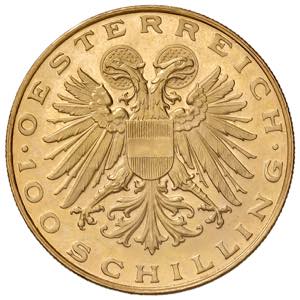 1. Republik 1921 - 1933 - 1938 100 Schilling