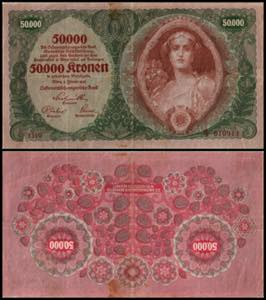 50.000 Kronen, 02.01.22 Österreich. rosa ... 