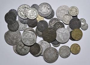Lot Münzen Ausland, Schweiz. 44 Stück ... 