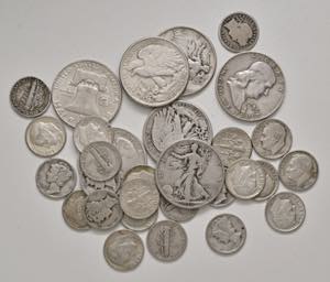 Lot Münzen Ausland, USA. 30 Stück, ab 1913 ... 
