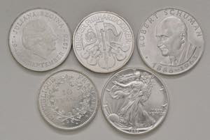 Lot Münzen Ausland, Welt. 5 Stück diverse ... 