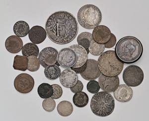 Lot Münzen Ausland, Welt. 40 Stück, ... 