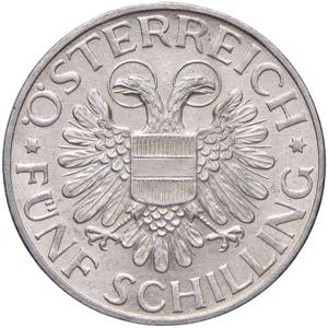 1. Republik 1918 - 1933 - 1938 5 Schilling, ... 