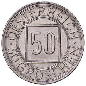 1. Republik 1918 - 1933 - 1938 50 Groschen, ... 