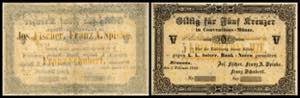 5 Kreuzer, 01.01.1849 Österreich. Billet / ... 