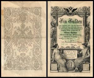 1 Gulden, 07.07.1866 Österreich. Richter ... 