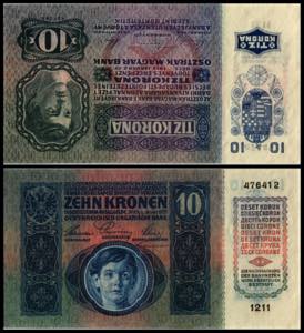 2x 10 Kronen, 02.01.15 Österreich. 1x ohne ... 