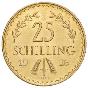 1. Republik 1918 - 1934 -1938 25 Schilling, ... 