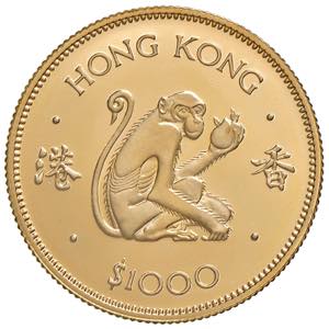 1.000 Dollar Gold, 1980 Hong Kong. Lunar ... 