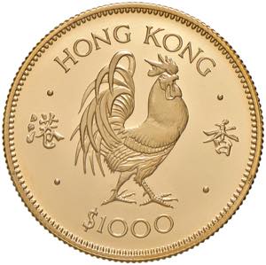 1.000 Dollar Gold, 1981 Hong Kong. Lunar ... 