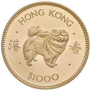 1.000 Dollar Gold, 1982 Hong Kong. Lunar ... 
