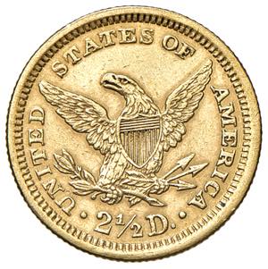 2 1/2 Dollar Gold, 1861 USA. Philadelphia. ... 