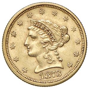 2 1/2 Dollar Gold, 1873 ... 