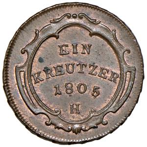 Franz II. 1792 - 1806 1 Kreuzer, 1805. H ... 