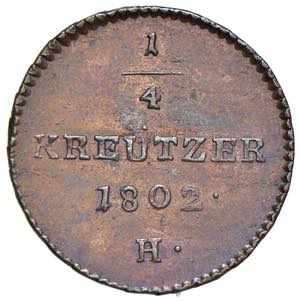 Franz II. 1792 - 1806 1/4 Kreuzer, 1802. H ... 