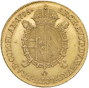 Franz II. 1792 - 1806 Souverain d`or, 1795. ... 