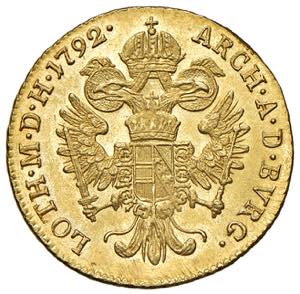 Franz II. 1792 - 1806 Dukat, 1792. B ... 