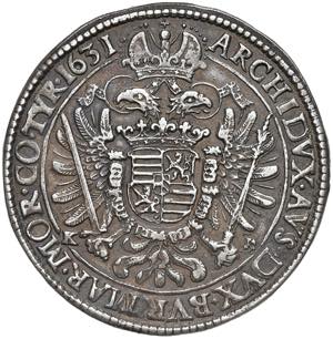Ferdinand II. 1619 - 1637 Taler, 1631. K-B ... 