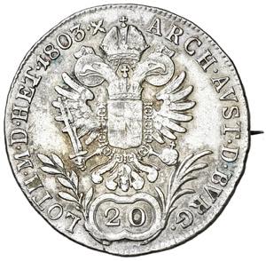 Franz II. 1792 - 1806 20 Kreuzer, 1803. C ... 