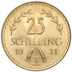 1. Republik 1918 - 1933 - 1938 25 Schilling ... 