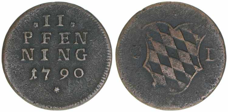 Karl Theodor 1777-1799 Bayern. 2 ... 