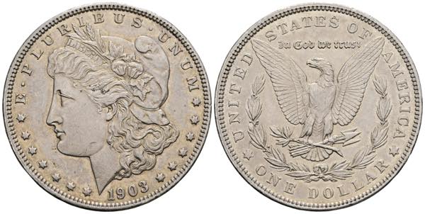 1 Morgan Dollar, 1903 Vereinigte ... 