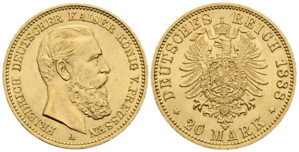 Friedrich III. 1888 Preußen. 20 ... 