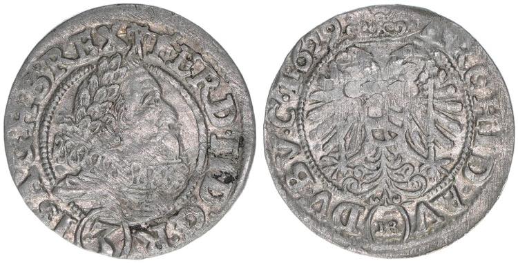 Ferdinand II. 1619-1637 3 Kreuzer, ... 